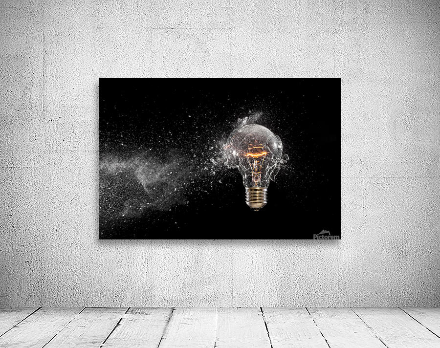 bulb glass explosion Wall Preview