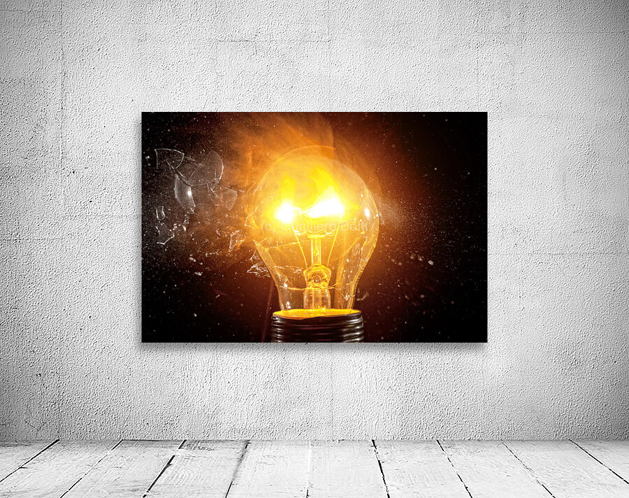 bulb glass explosion Wall Preview