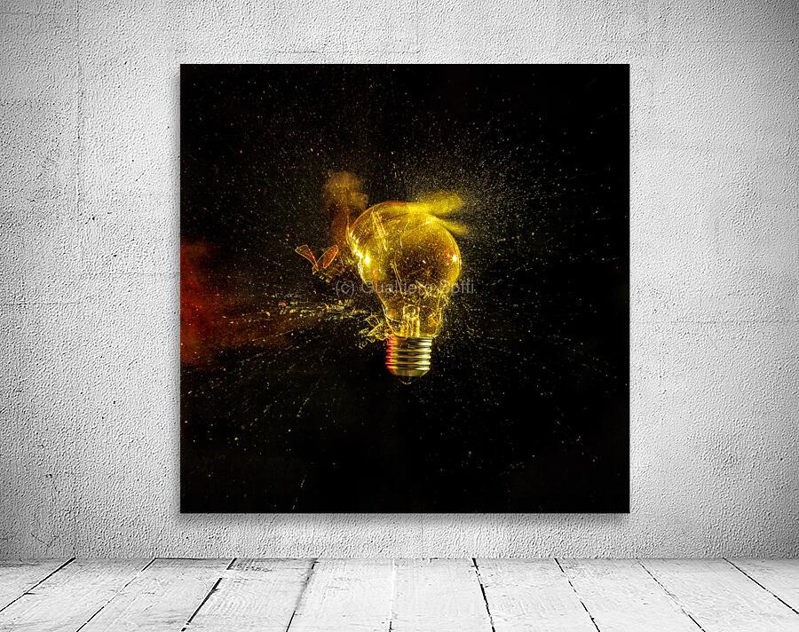 bulb glass explosion Wall Preview