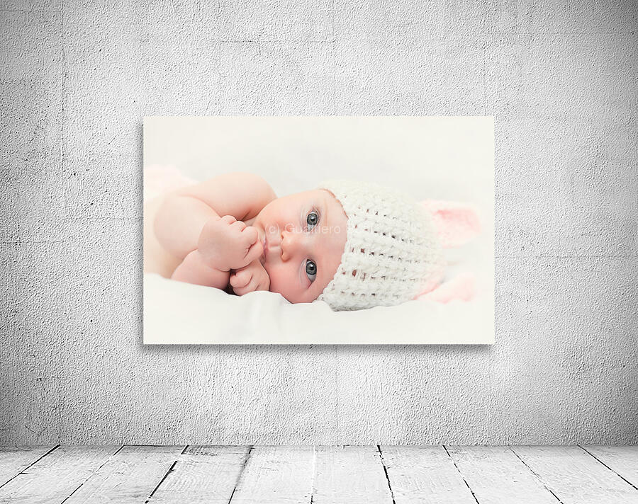 cute newborn portrait Wall Preview