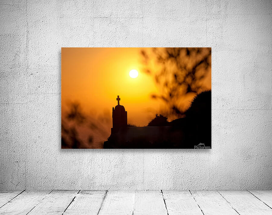 oia at sunset Wall Preview