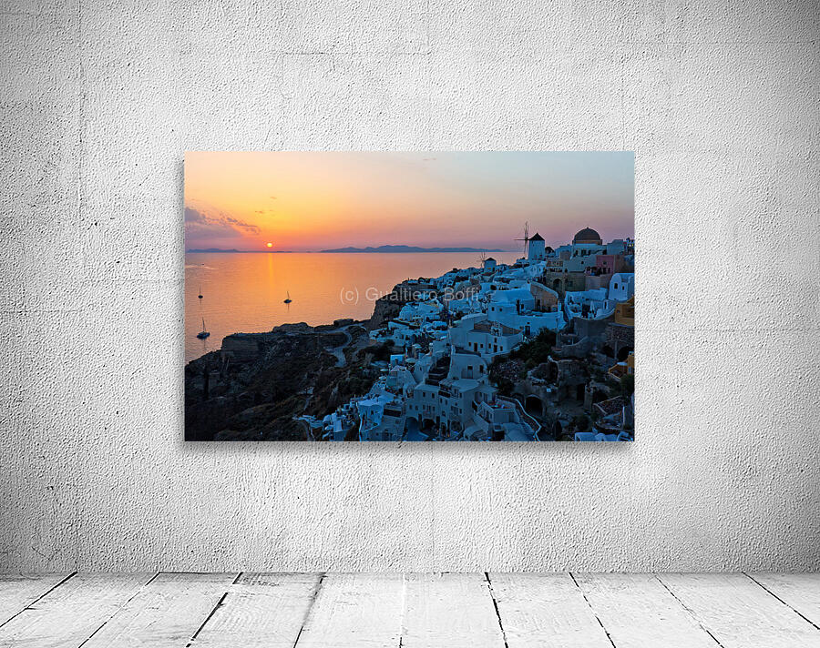 oia at sunset Wall Preview