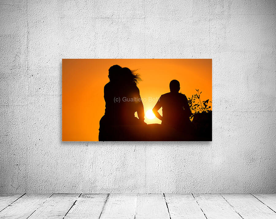 people at sunset Wall Preview