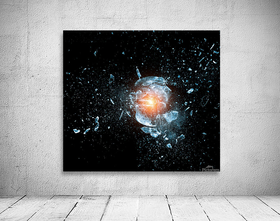 glass  explosion Wall Preview