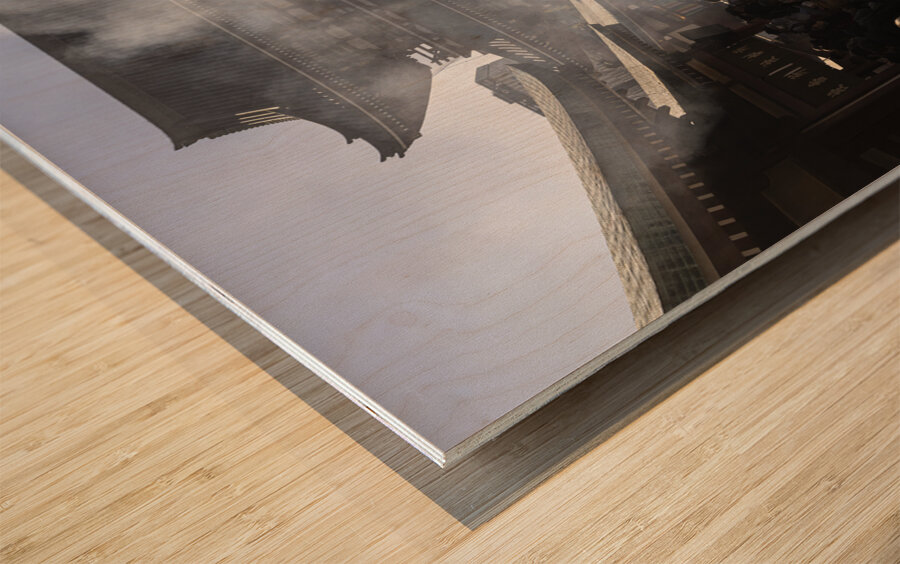 tourists visit the Senso Ji temple Wood print