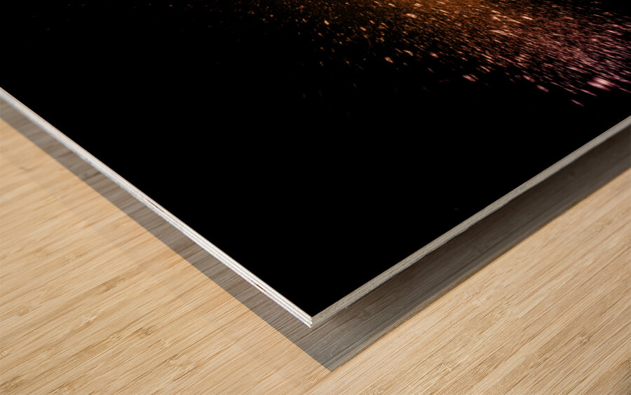 large bulb explodes  Wood print