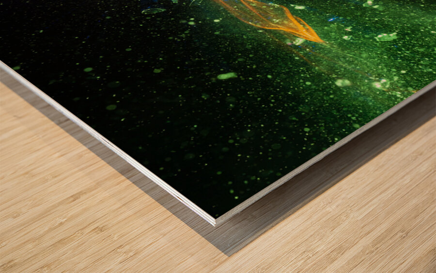 destruction of traditional tungsten bulb Wood print