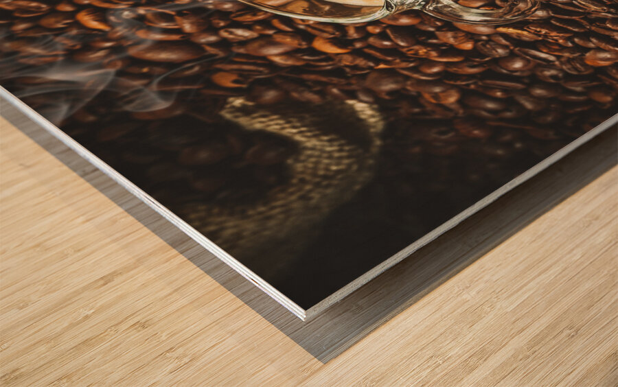 coffee background Wood print