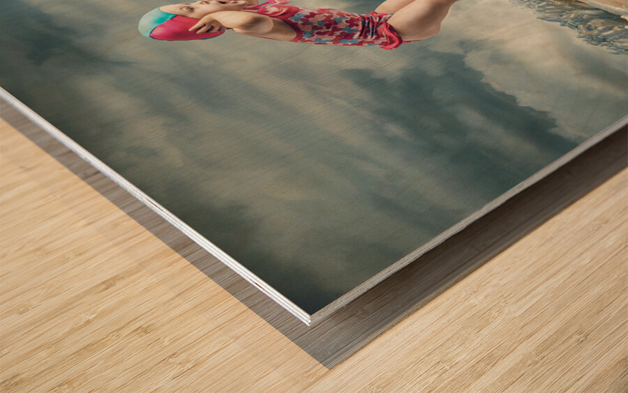 be plastic free Wood print