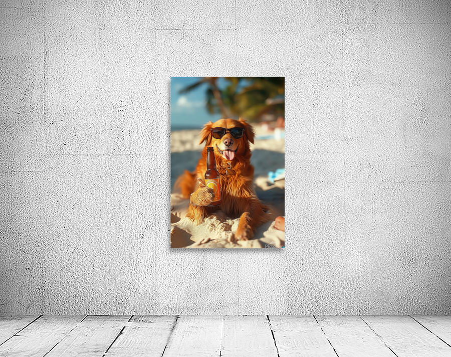 Beer Dog at the Beach 8 Wall Preview