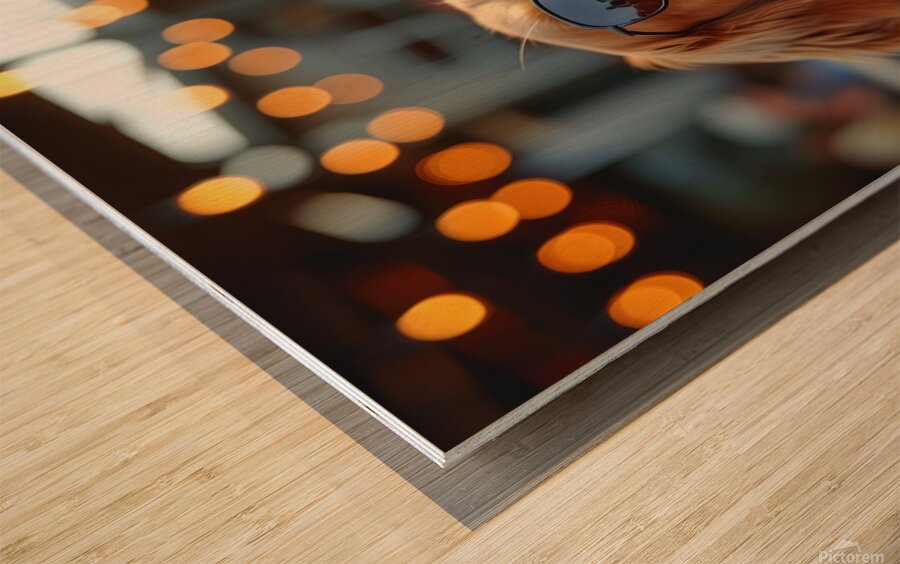 Beer Dog at the Beach 2 Wood print