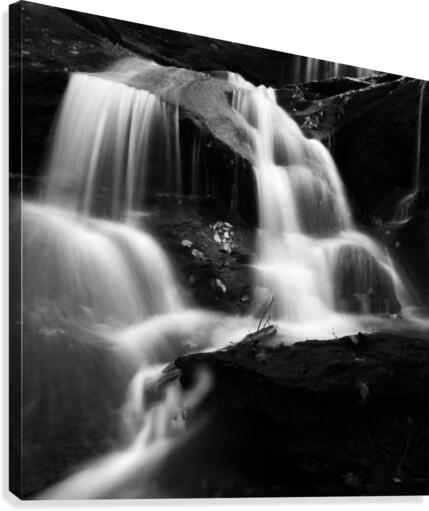 Roaring Fork Falls BW I Canvas Print