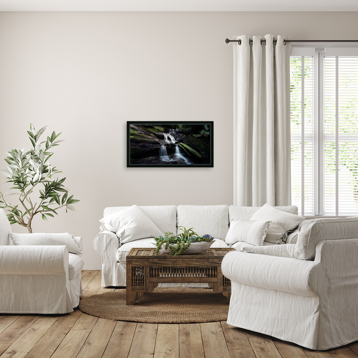 Roaring Fork Falls Panoramic Reproduction