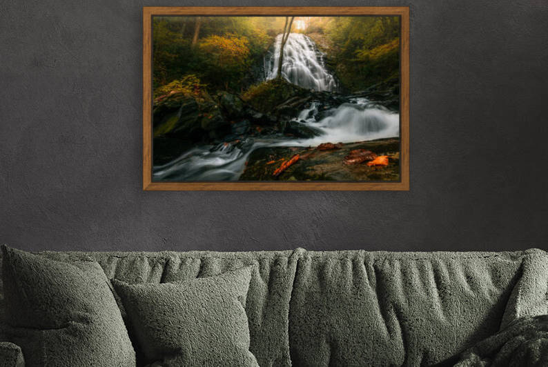 Crabtree Falls Blue Ridge Parkway  III by Mark Daniels