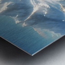 0 Snowy mountains clear sea clear sky beautiful Metal print