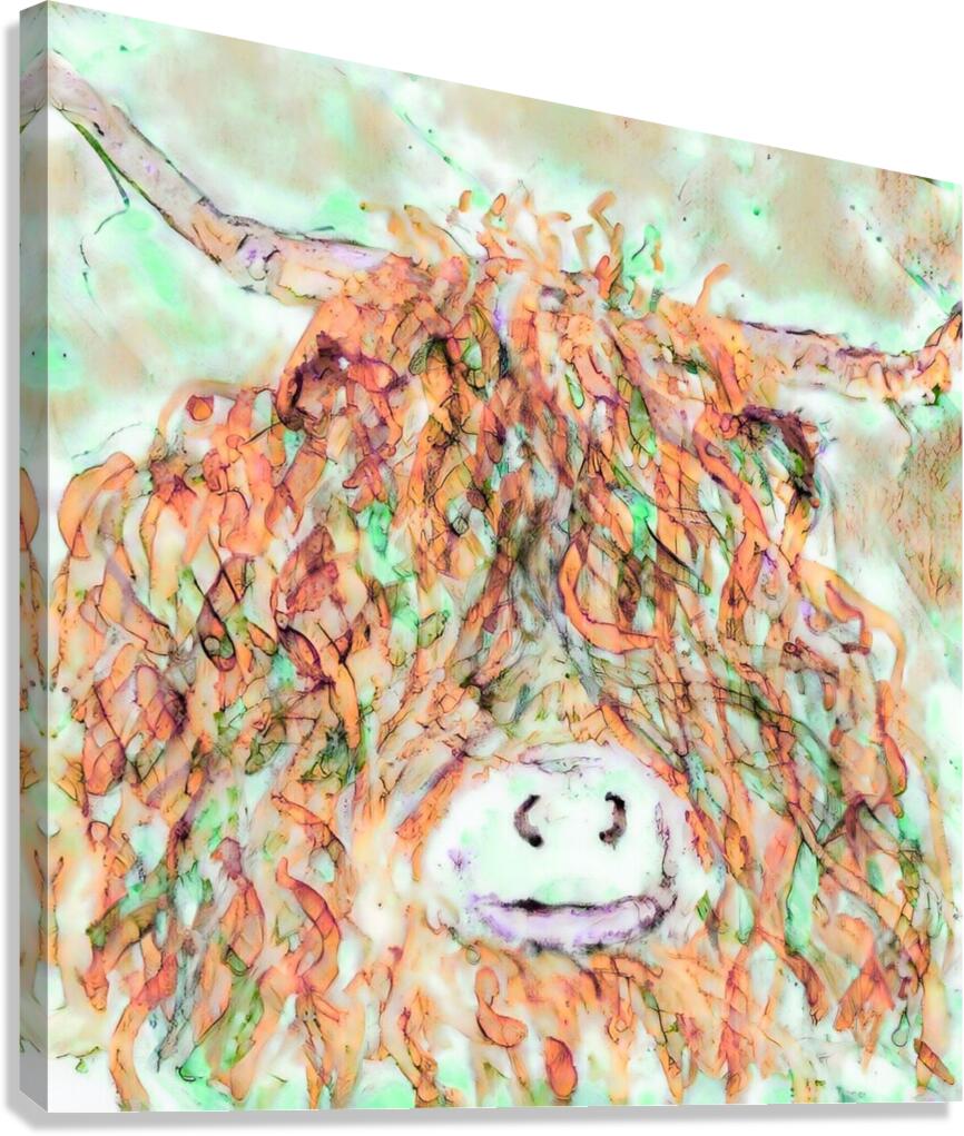 Clem in Tangerine Canvas Print
