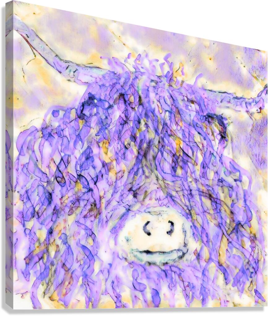 Clem in Purple Canvas Print