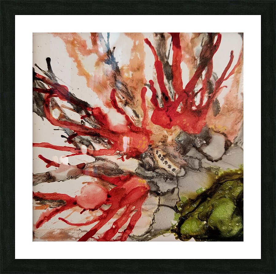 Crimson Firebloom Picture Frame print