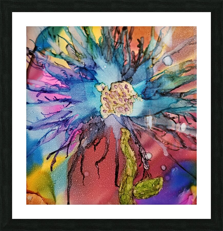Topaz Daisy Picture Frame print