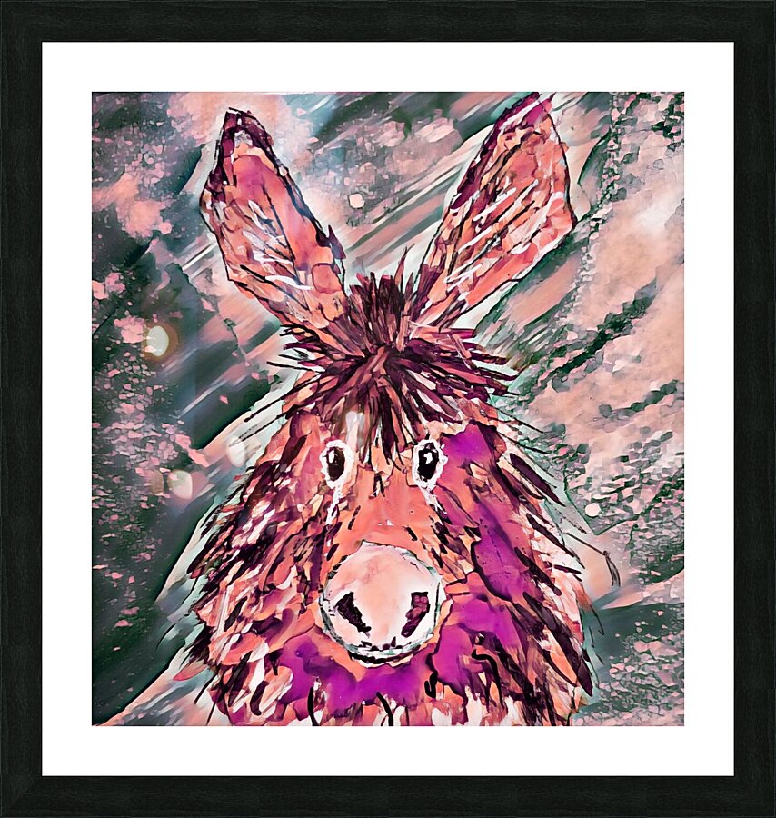 Clarence in Pink Picture Frame print