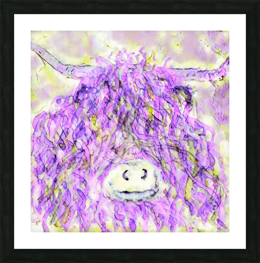 Clem in Pink Picture Frame print