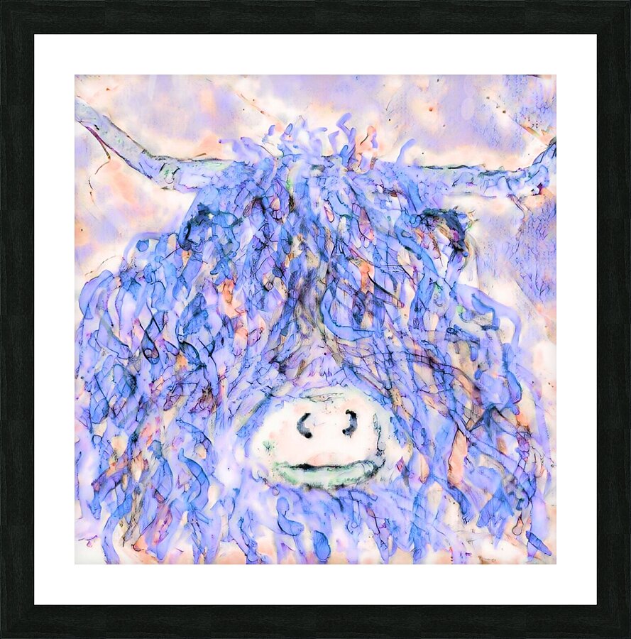Clem in Violet Picture Frame print