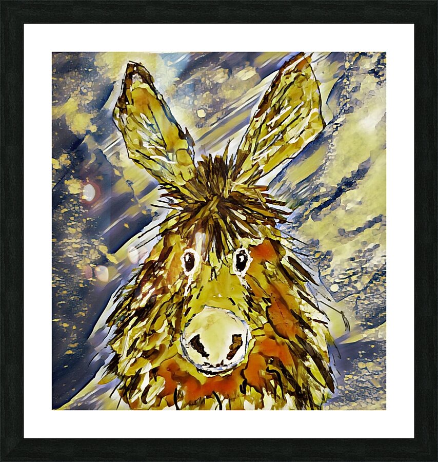 Clarence in Yellow Picture Frame print