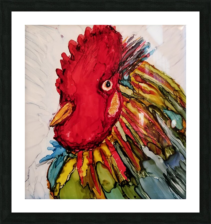 Red Picture Frame print