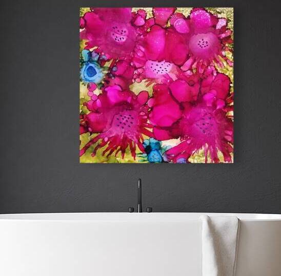 Pink Floral Explosion Reproduction