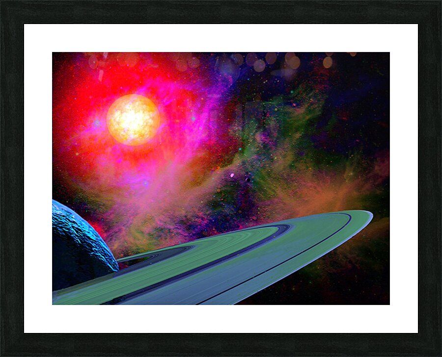 Ringed Planet Picture Frame print