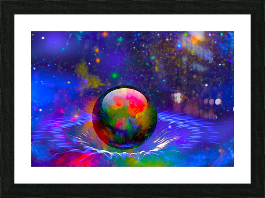 gravity in spacetime Picture Frame print
