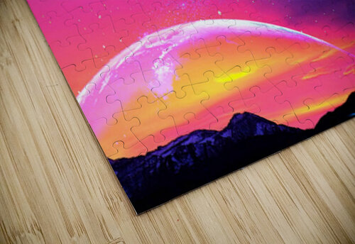 green moon sunset DonWhiteArtDreamer puzzle