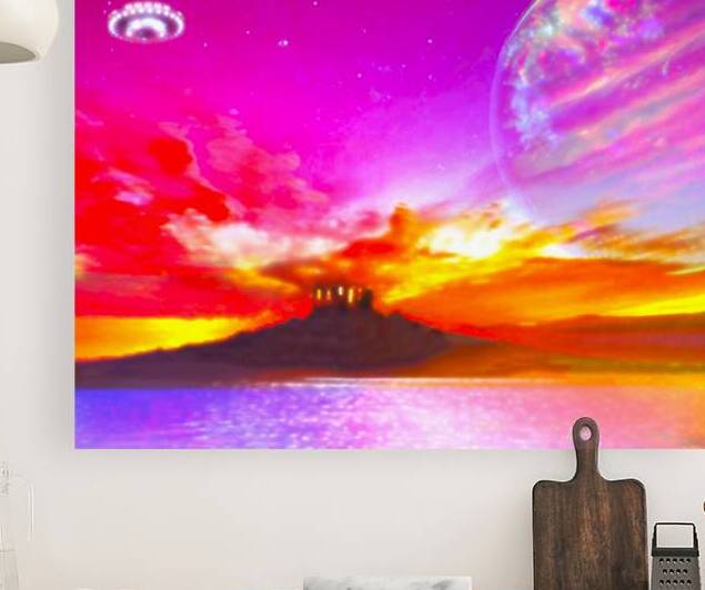 sunset temple Reproduction