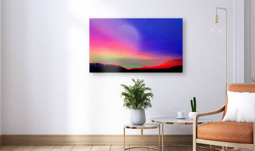 Planet Landscape Sunset Reproduction