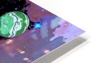 Two Planets in Space HD Metal print
