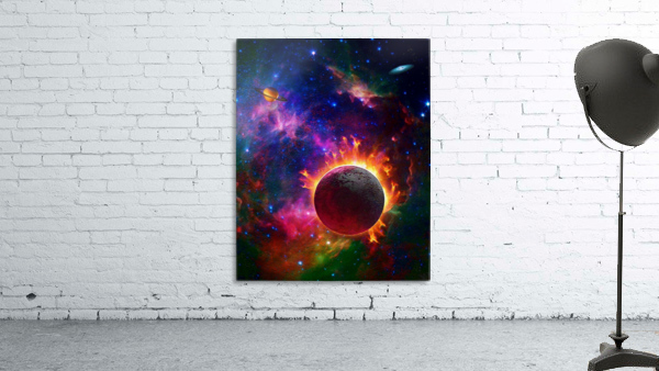 Fire Planet Wall Preview