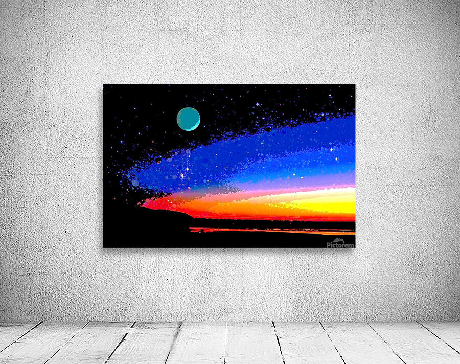 exoplanet sunset Wall Preview