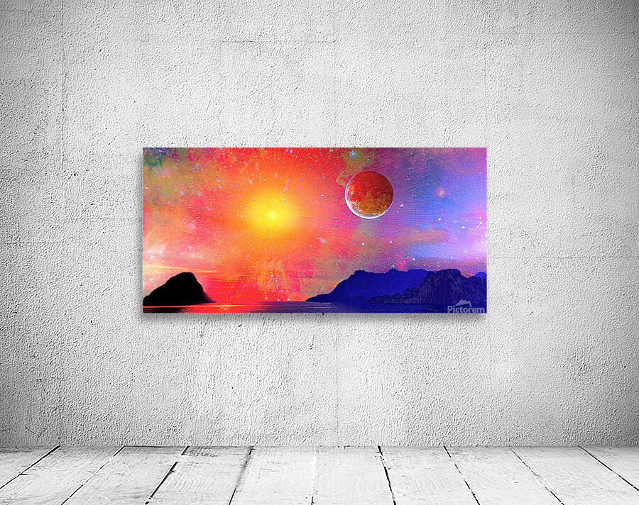 Red skyplanet Wall Preview