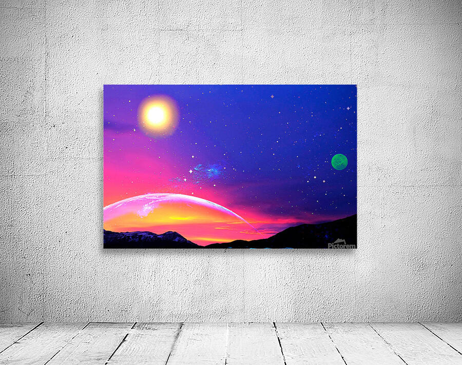 green moon sunset Wall Preview