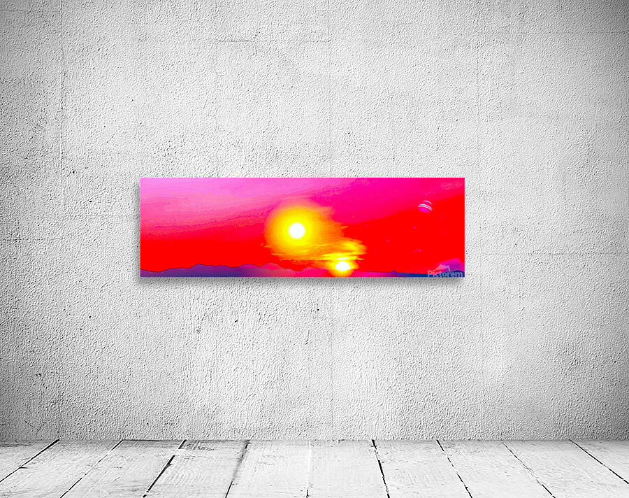 Double Sunsetfantasylandscape Wall Preview