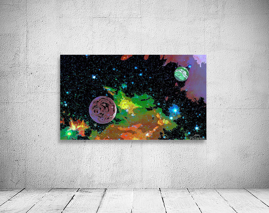 Two Planets in Space Wall Preview