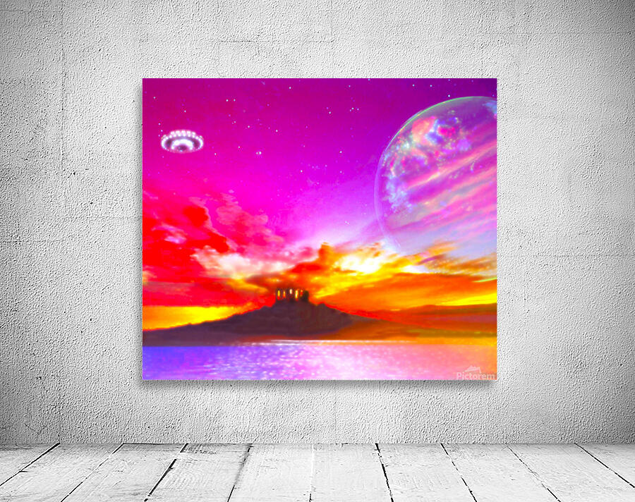 sunset temple Wall Preview