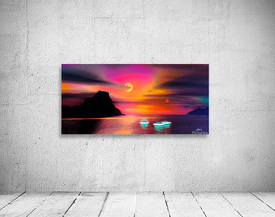 earth 2 sunset Wall Preview