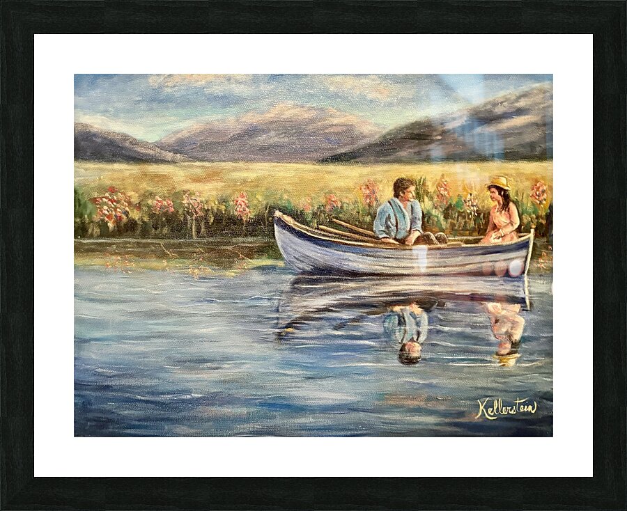 Douce romance Picture Frame print