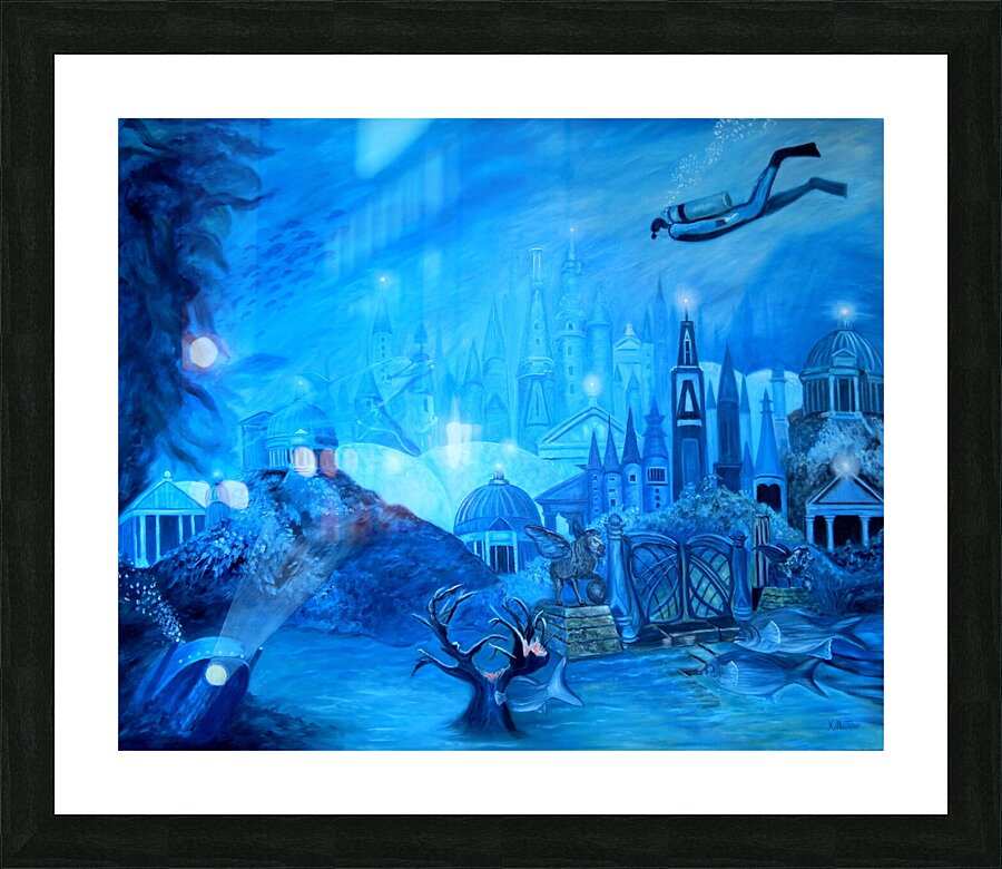 Atlantide Picture Frame print