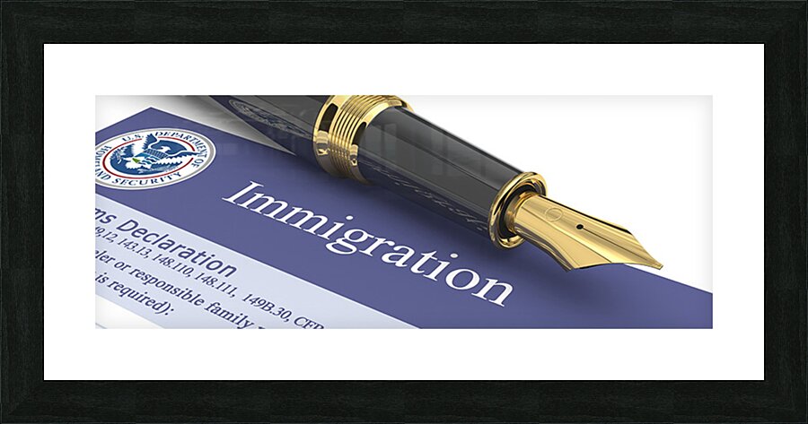 Immigration Law Picture Frame print