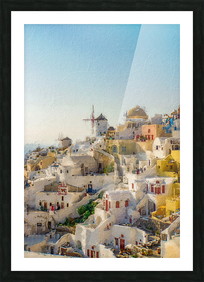 Santorini Picture Frame print