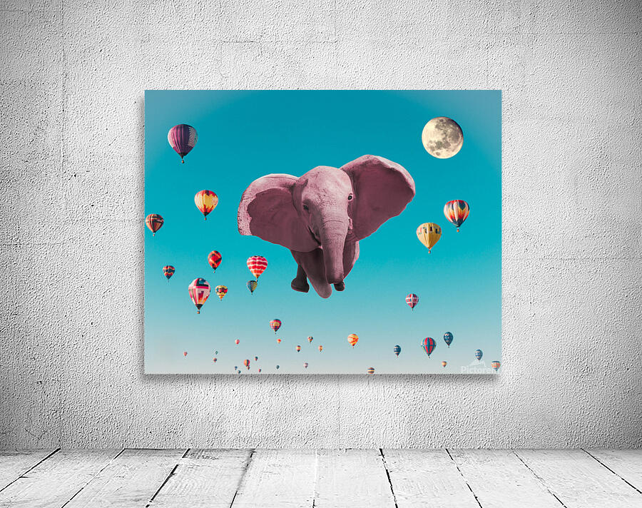 Pink Elephant Wall Preview