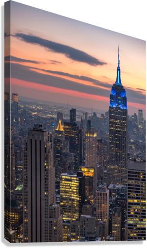 Empire State Building at Dusk Canvas Print