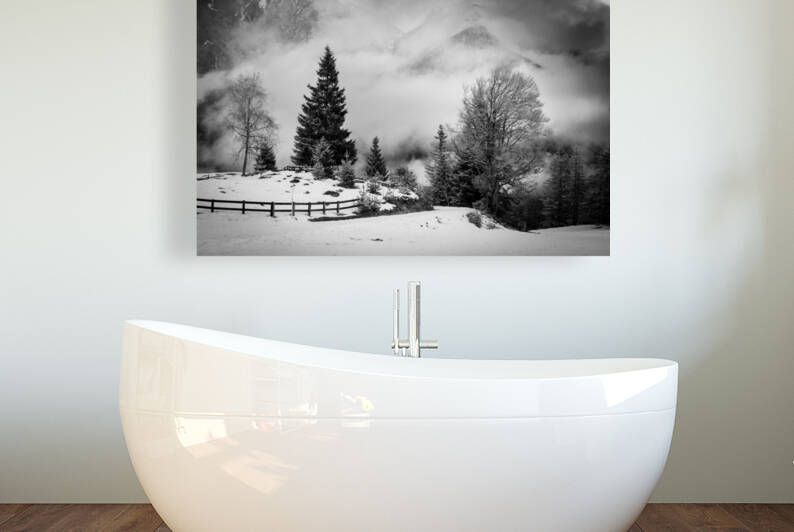 Austrian Alps in Black and White by ambrosiniv